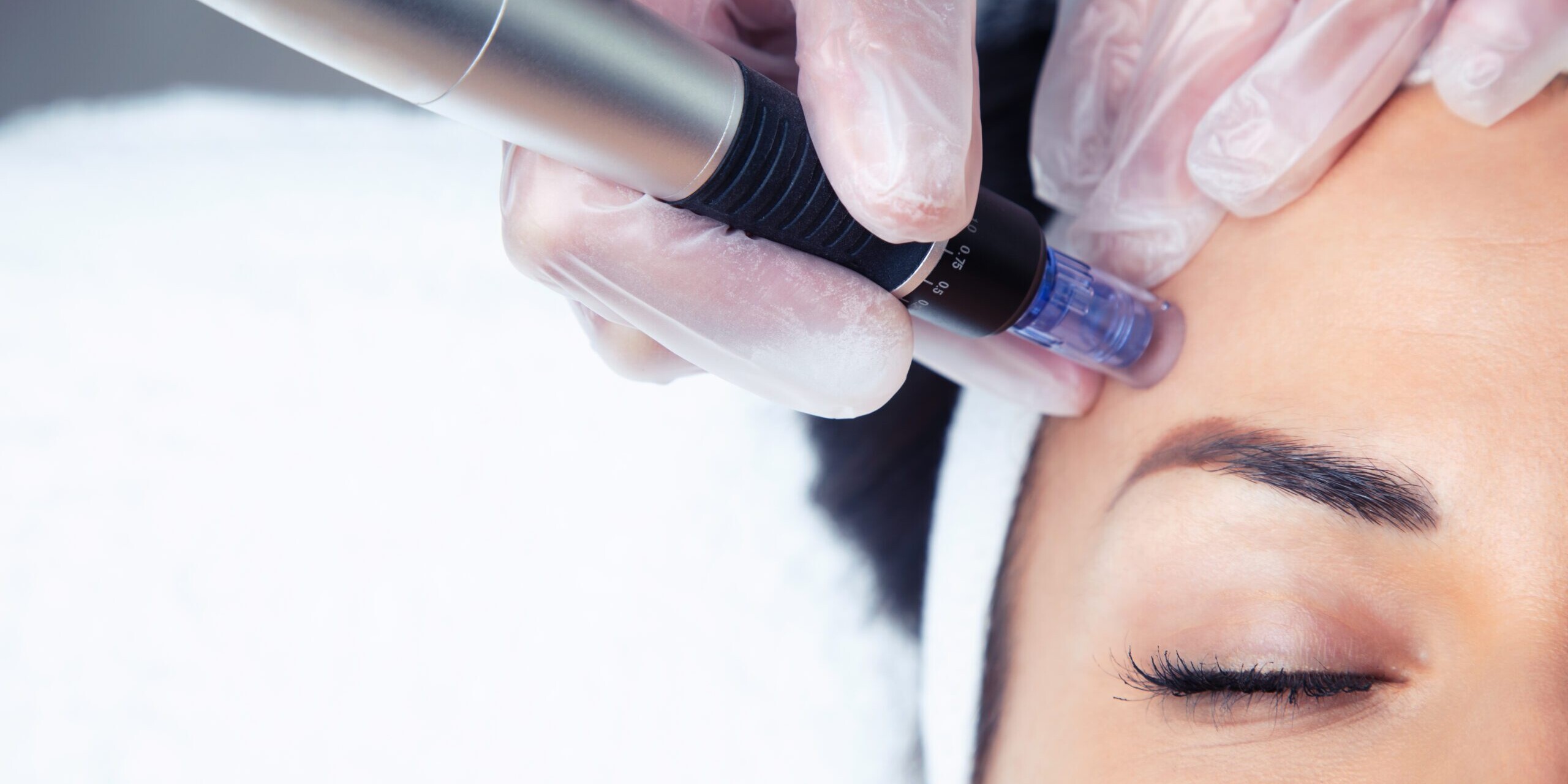 A woman receiving a facial treatment at Limelight Medical Spa.