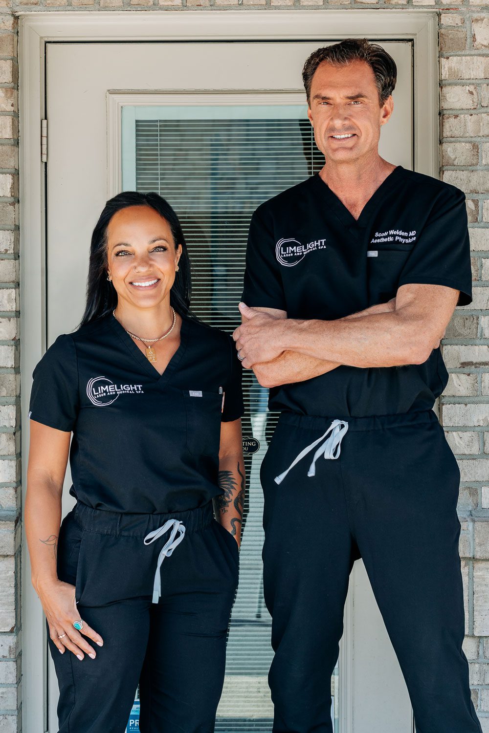 Adrienne Ritter and Dr. Scott Welden at Limelight Medical Spa